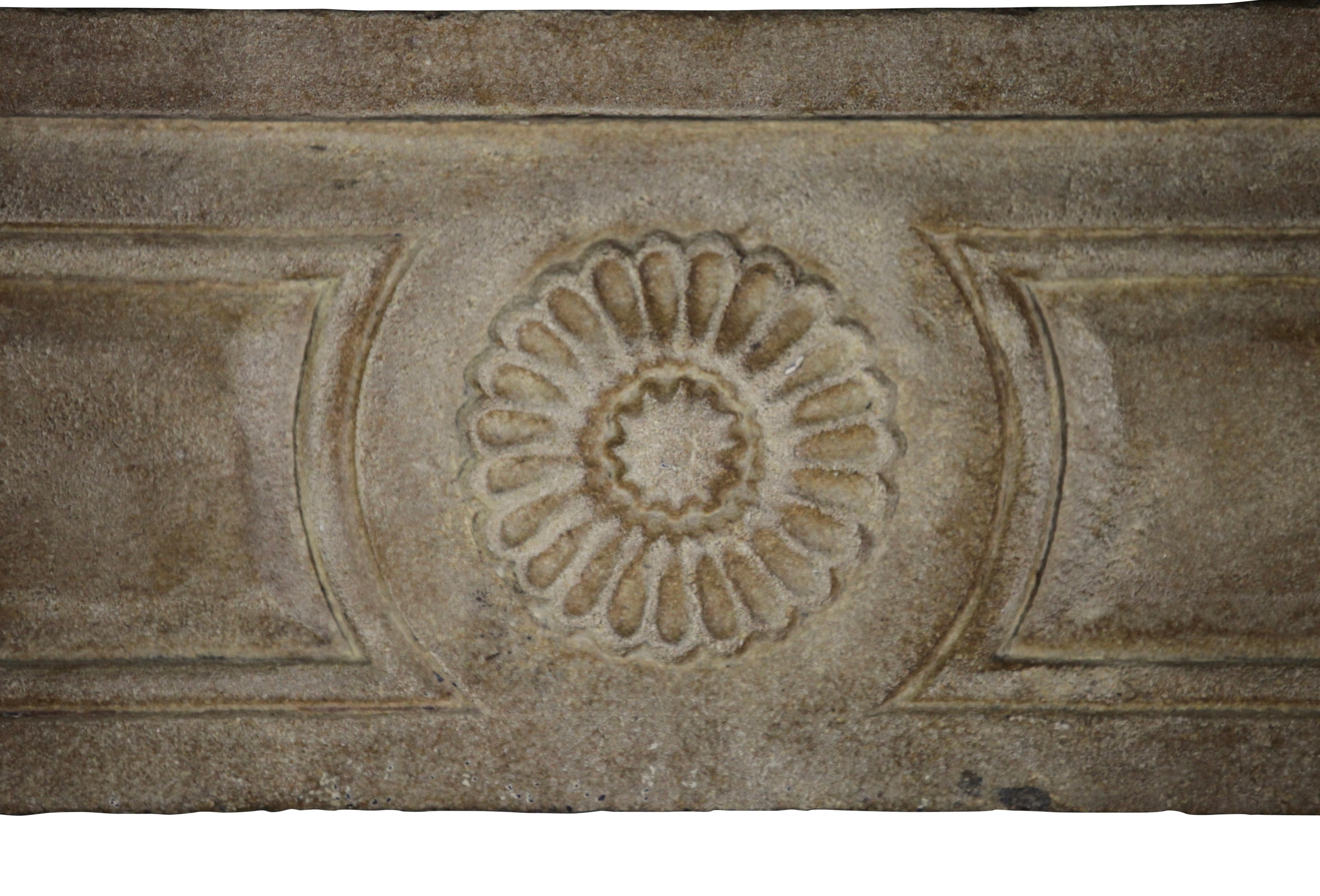 French Provencal Limestone Fireplace Surround With Exceptional Artempo Wear For Sale 5