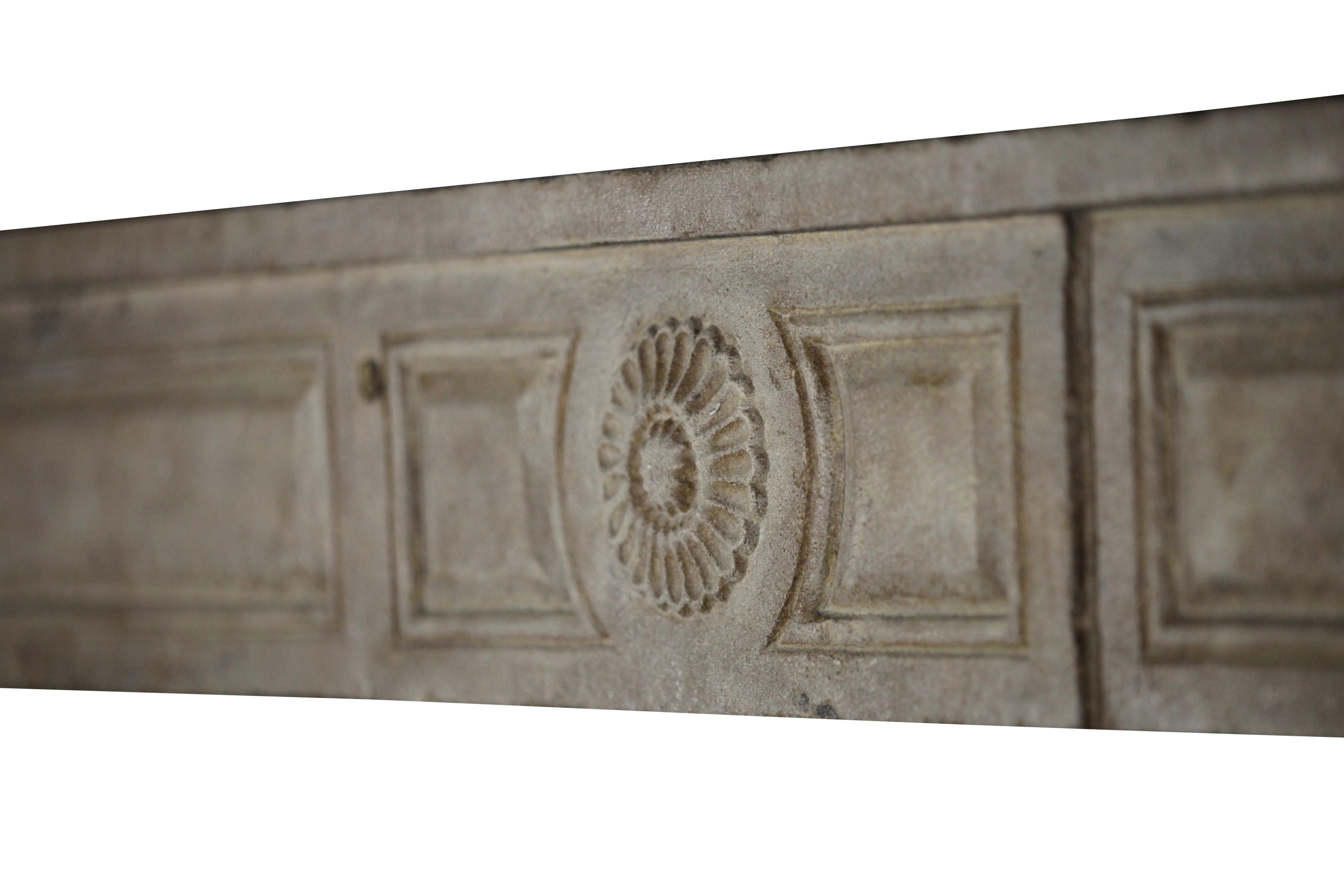 French Provencal Limestone Fireplace Surround With Exceptional Artempo Wear For Sale 8