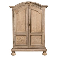French Provençal Oak Armoire, France, Early 19th Century