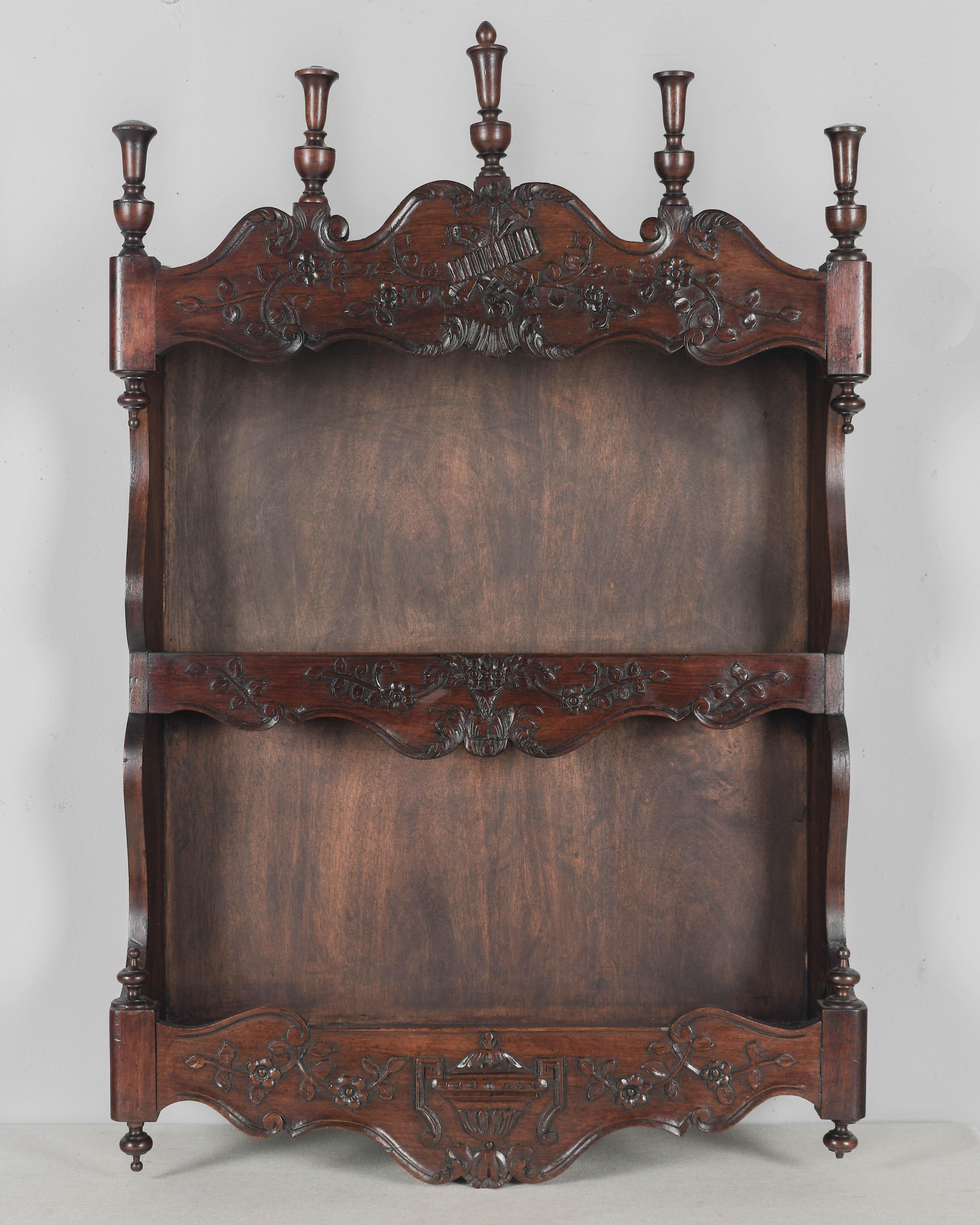 Louis XV French Provençal Shelf or Plate Rack For Sale