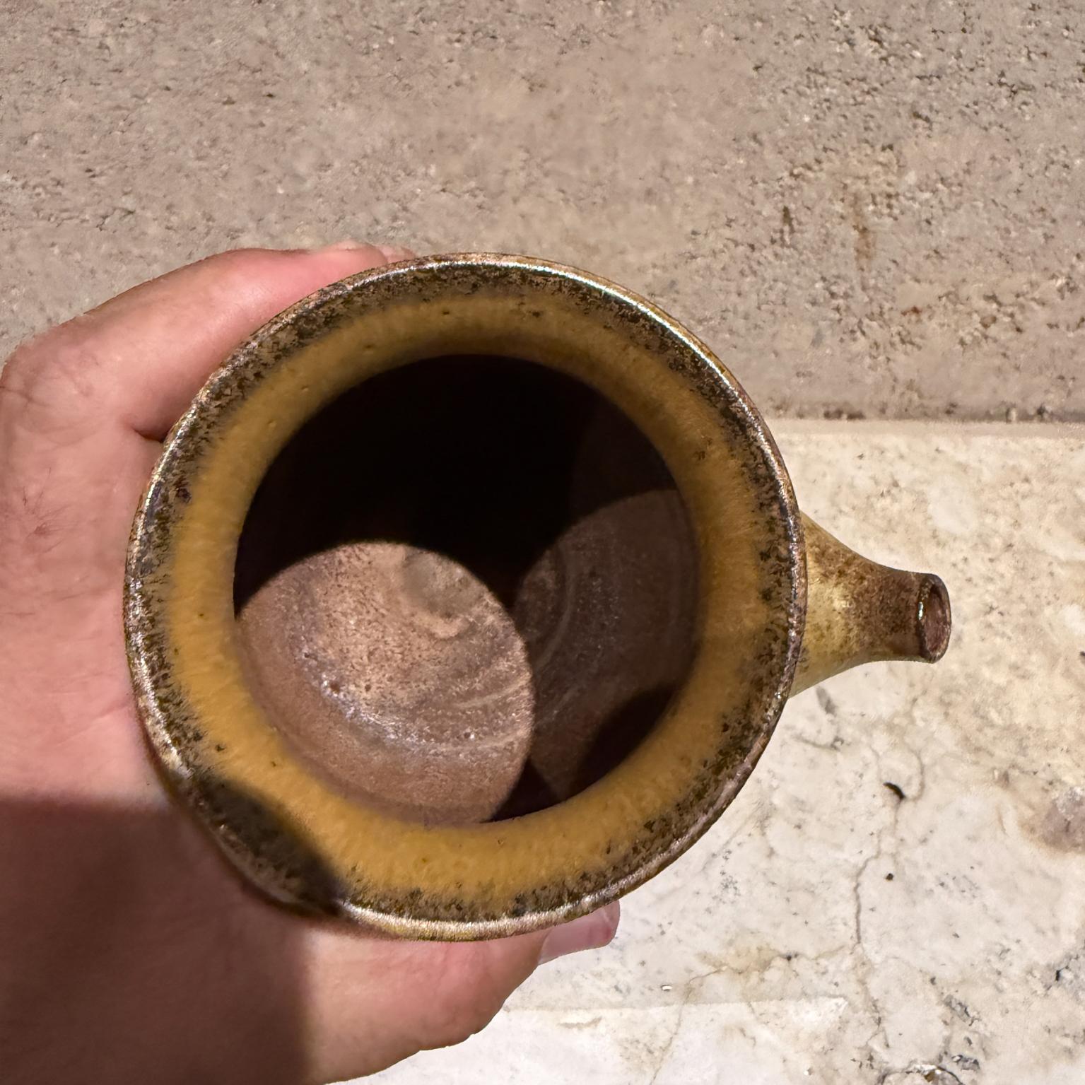 French Provencal Stoneware Mini Pitcher Creamer Pottery For Sale 4