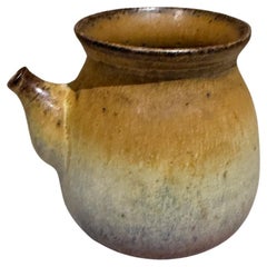 French Provencal Stoneware Mini Pitcher Creamer Pottery