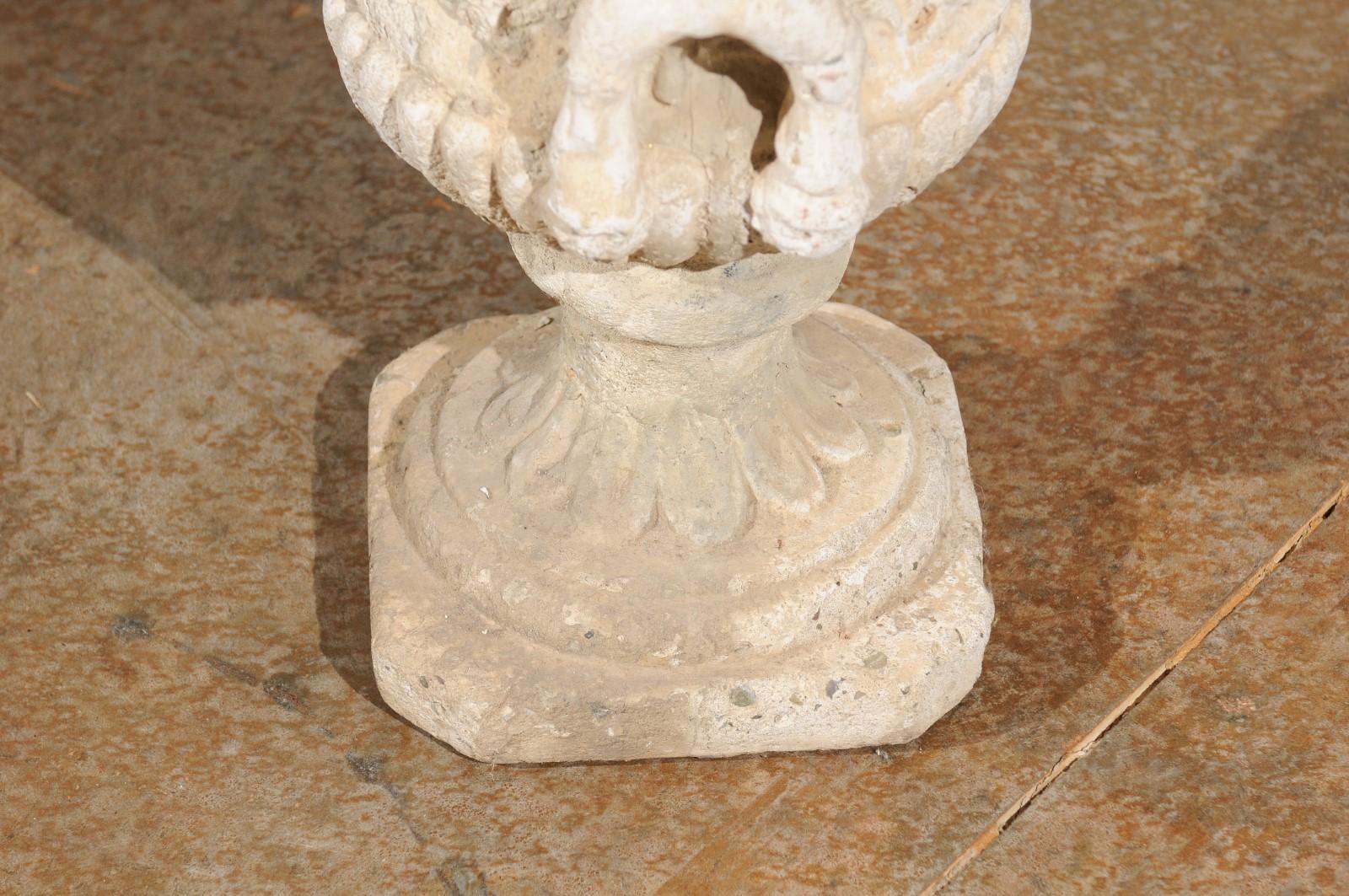 French Provençale Medici Vase Inspired Jardinière with Carved Scenes, circa 1870 For Sale 4