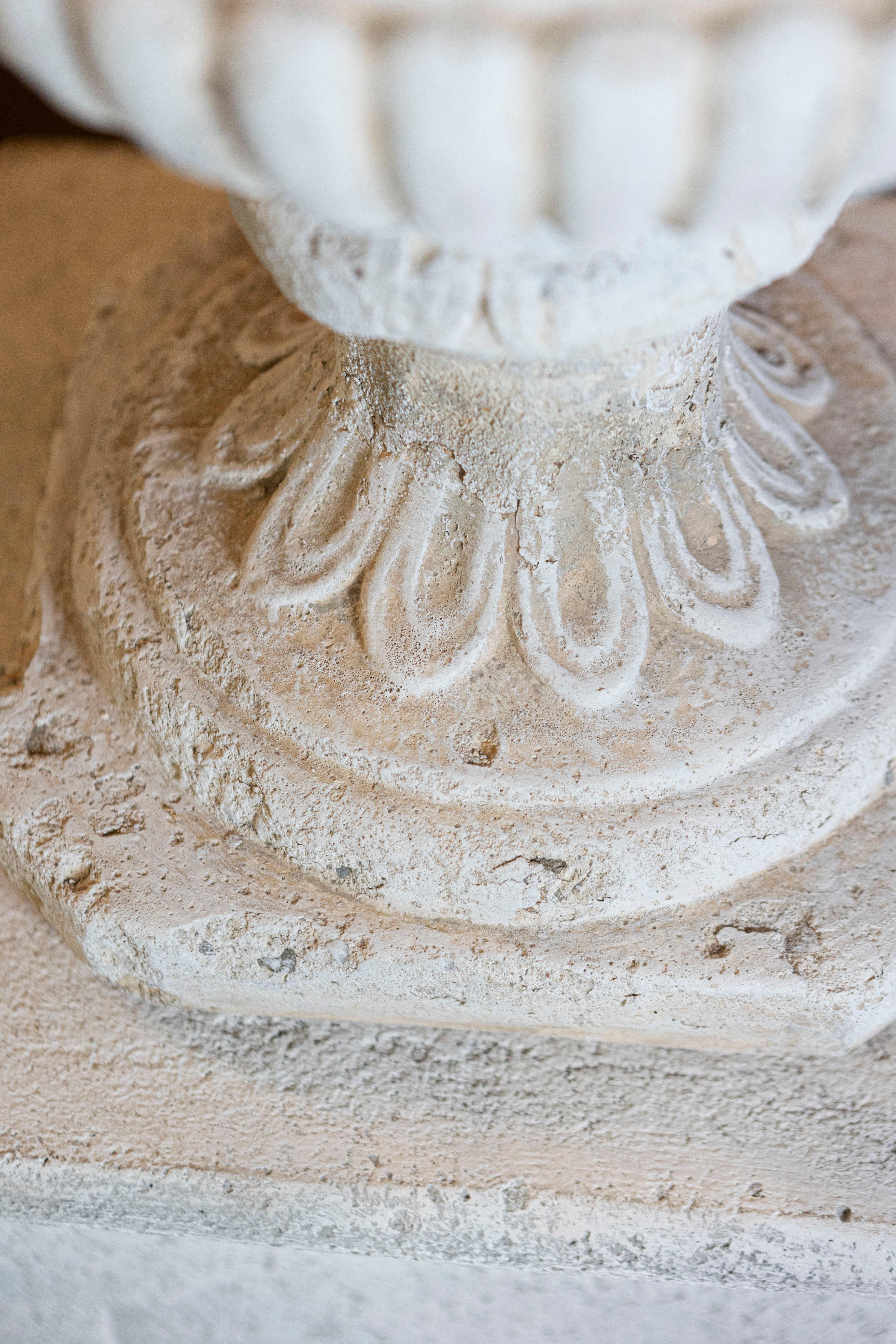 French Provincial French Provençale Medici Vase Inspired Jardinière with Carved Scenes, circa 1870 For Sale