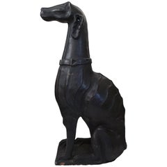 French Provence Large Terracotta Greyhound