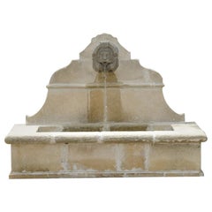 French Provence Style Fountain, Hand-Carved in Pure Limestone from France.