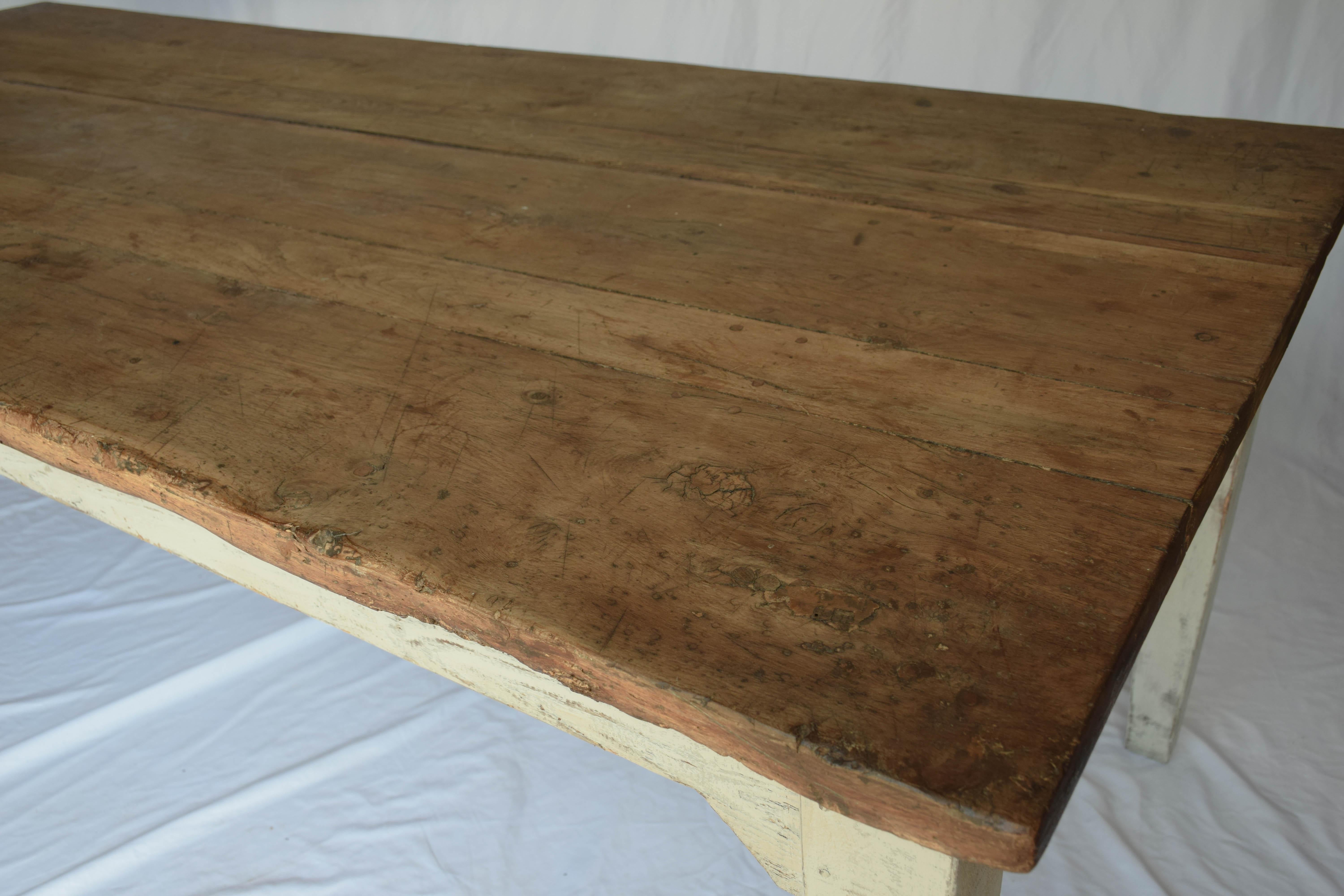 Wood French Provencial Farm Table