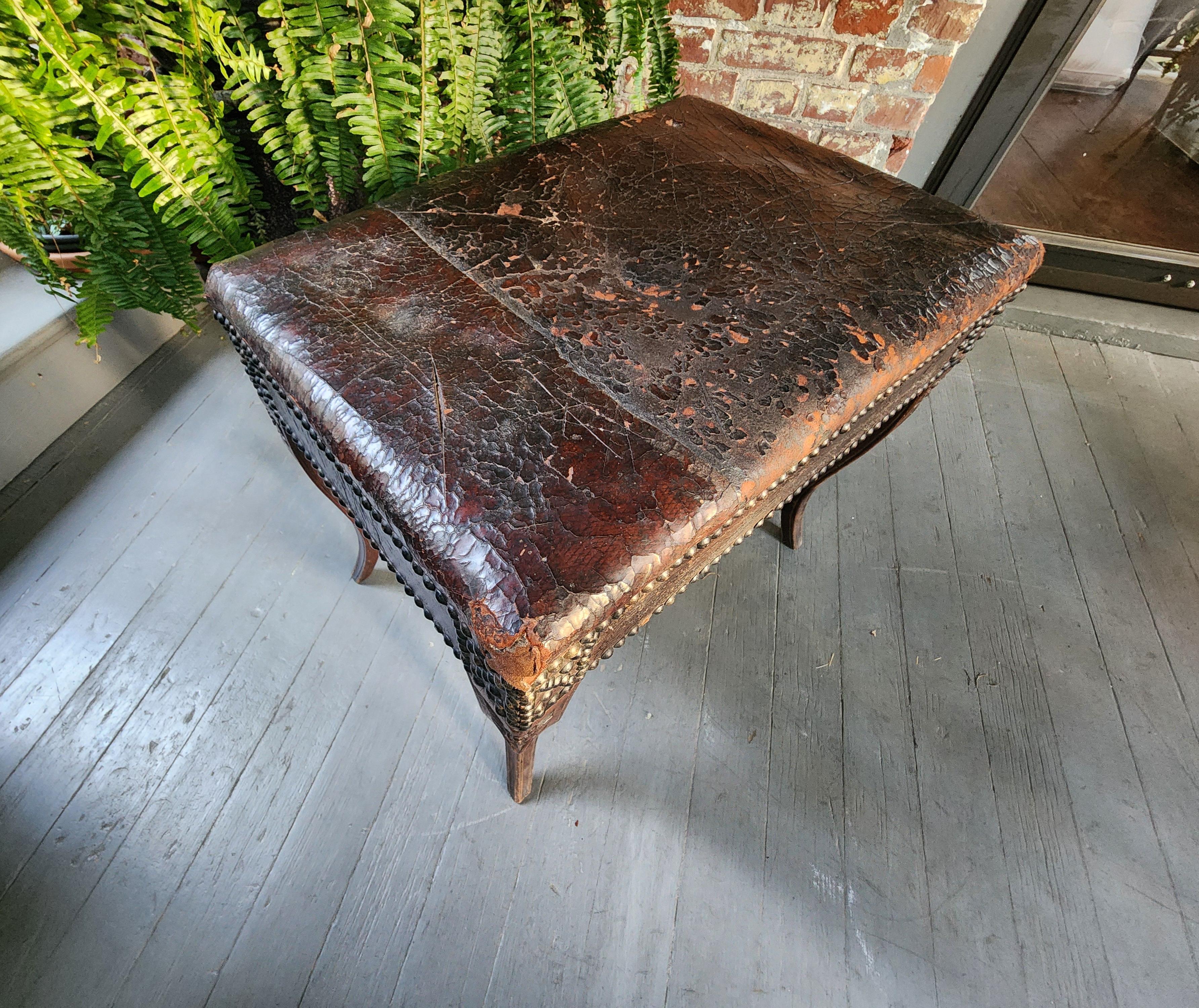 French Provincial 18th Century Carved Walnut Bench  For Sale 9
