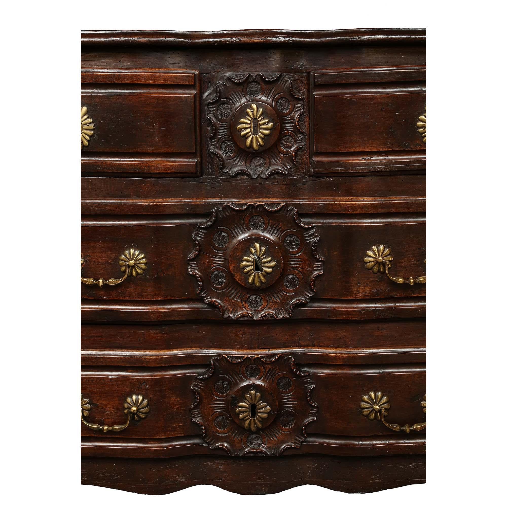 French Provincial 18th Century Louis XV Period Walnut Commode For Sale 2