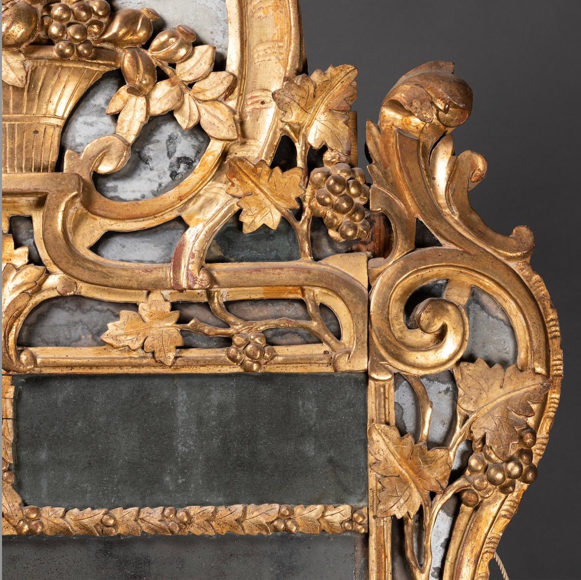 French Provincial 18th Century Mirror For Sale 1