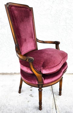 French Provincial Accent Armchair Oversized by Daniel Jones New York