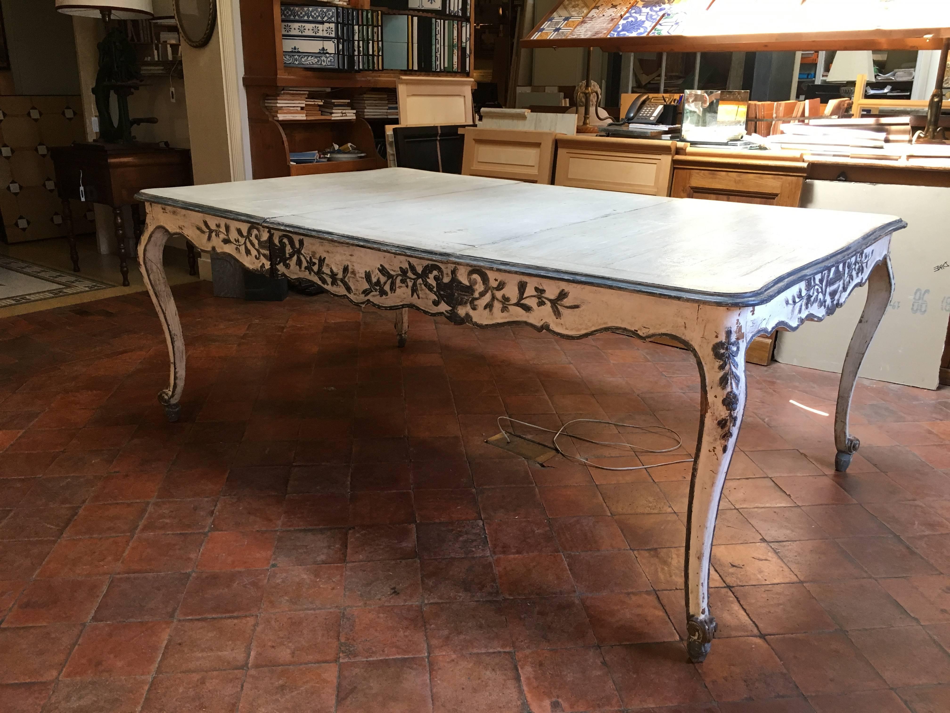 French Provincial Adjustable Dining Table from Late 19th Century 7