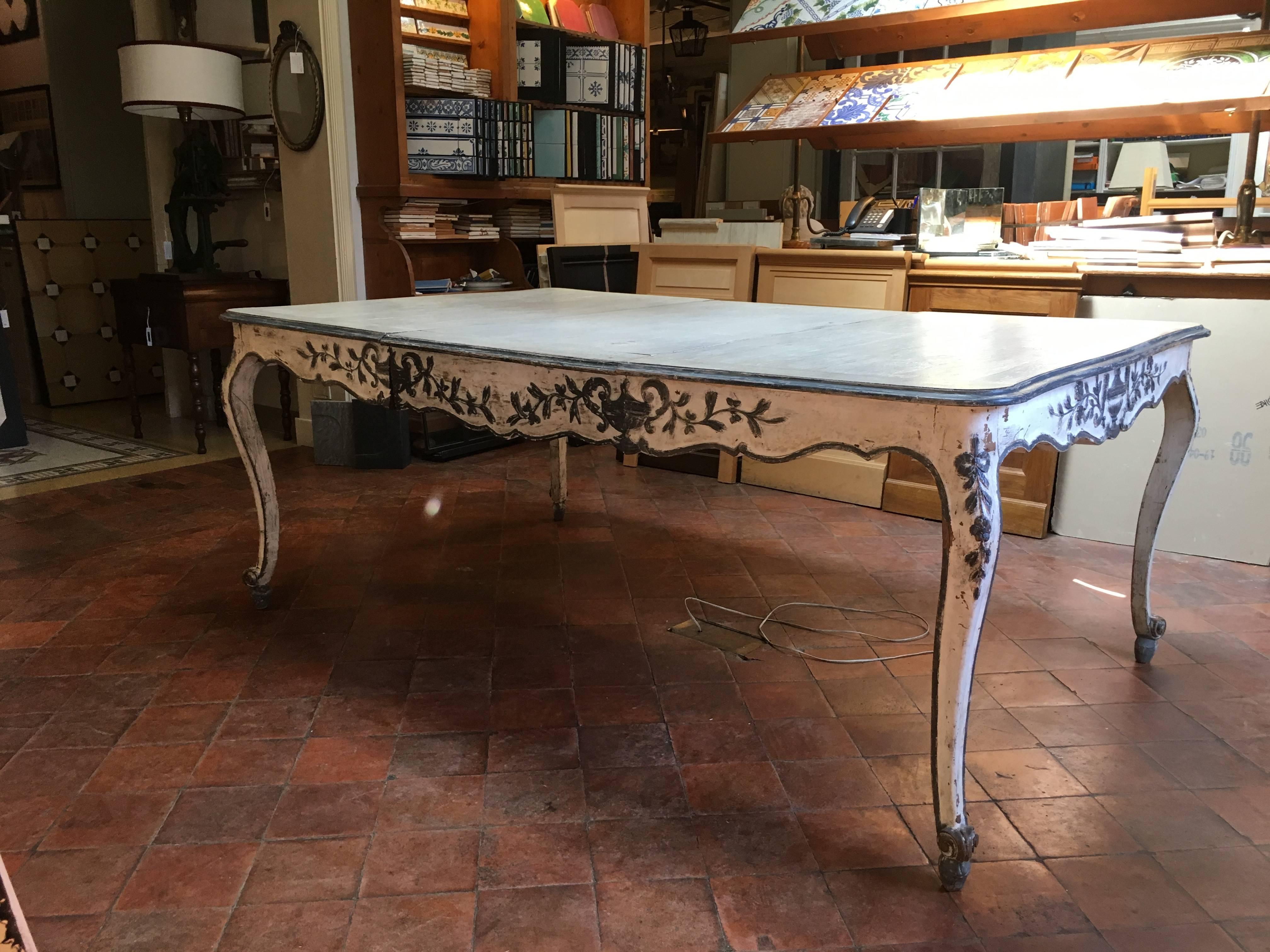 French Provincial Adjustable Dining Table from Late 19th Century 8