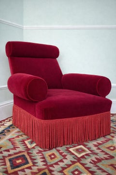 French Provincial 'Alsatian' Style Bolster Arm Lounge Fauteuil