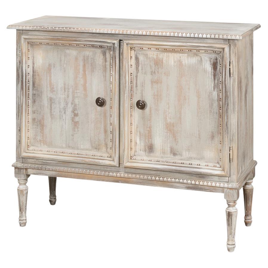 French Provincial Antiqued Side Cabinet