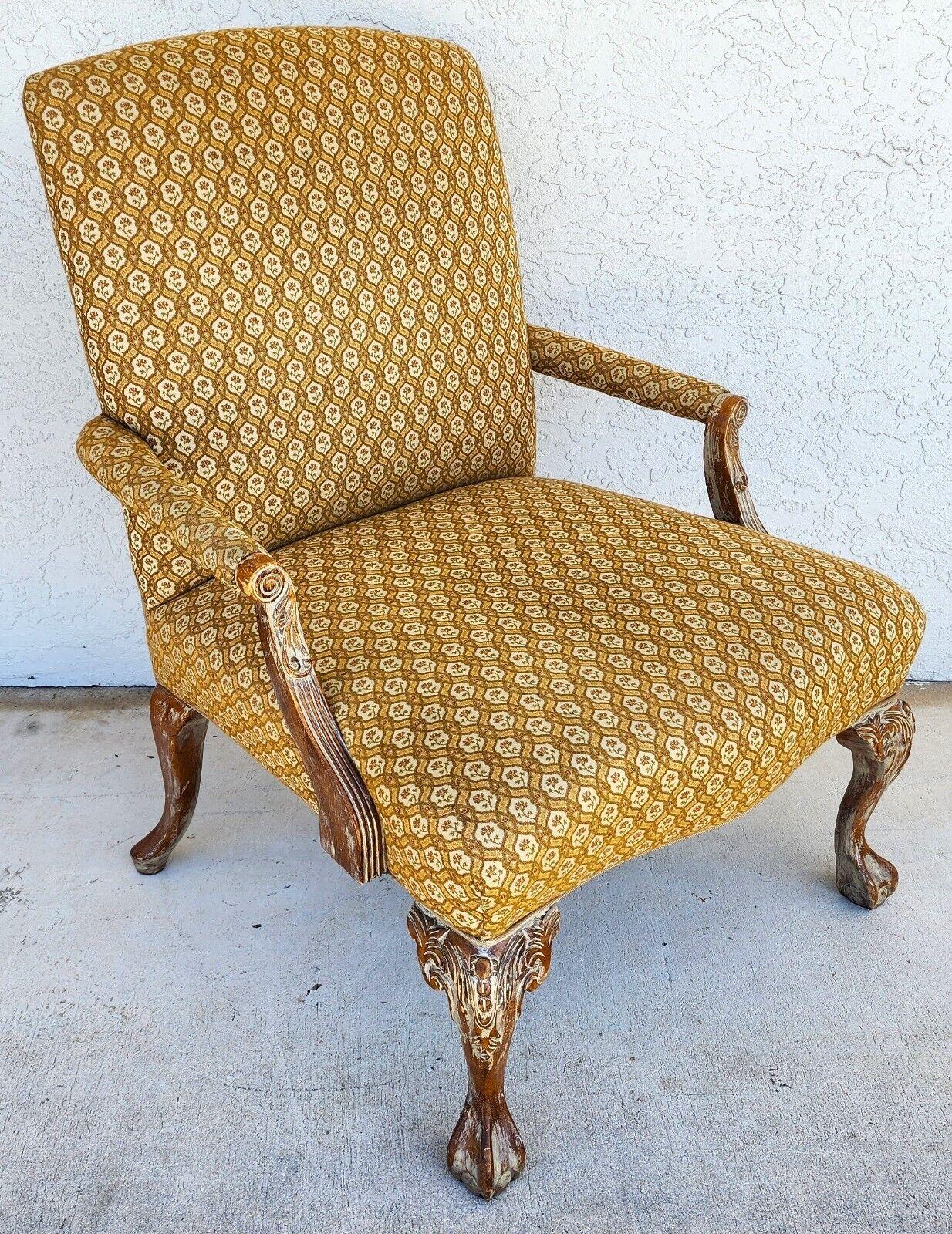 Late 20th Century French Provincial Armchair Lounge Chair For Sale