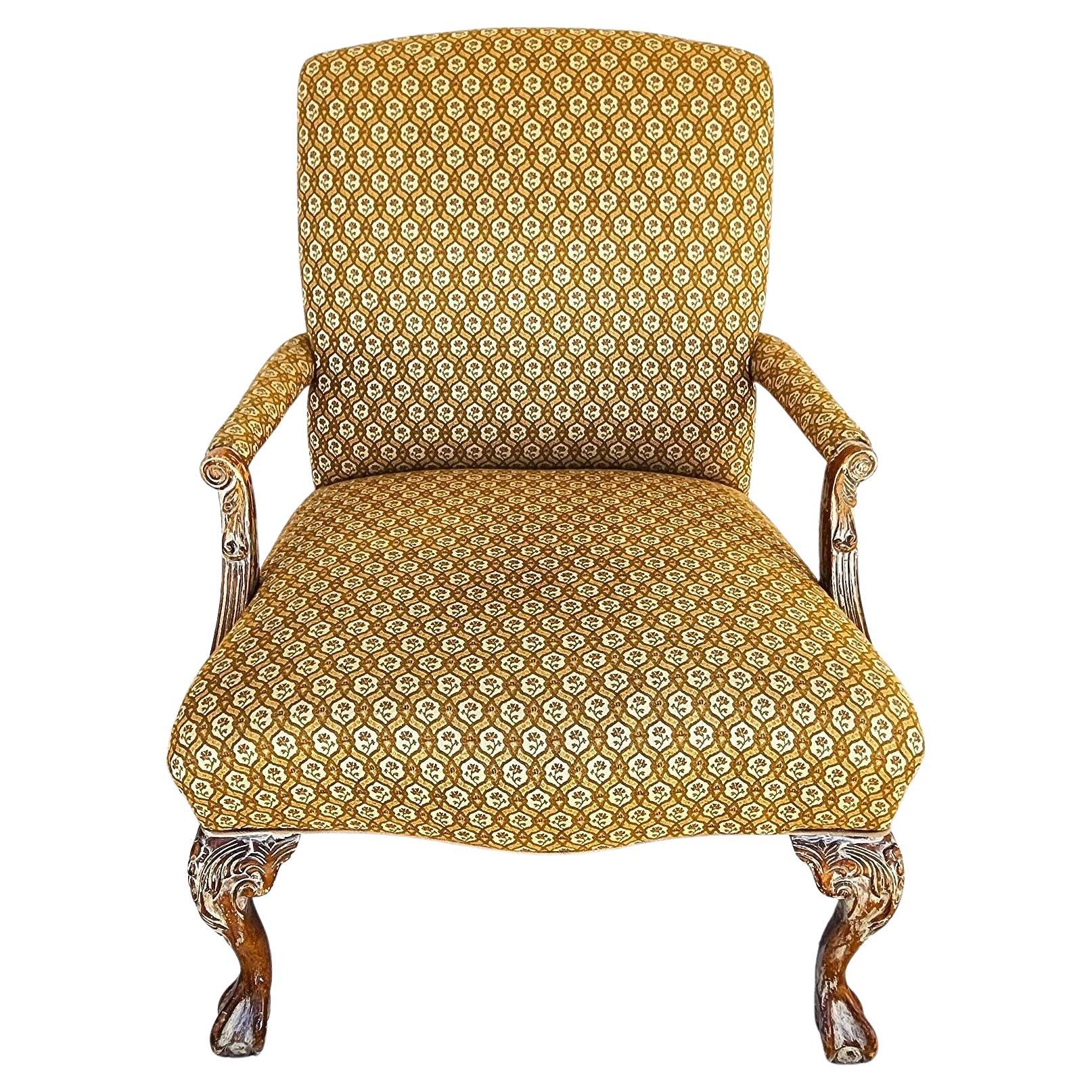 French Provincial Armchair Lounge Chair For Sale