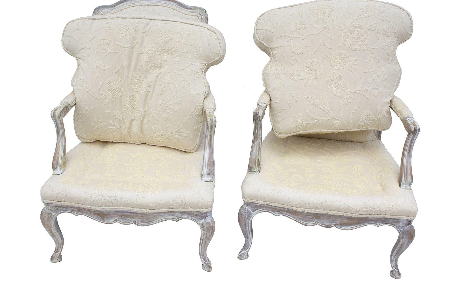 French Provincial Armchairs by John Widdicomb, a Pair For Sale 4