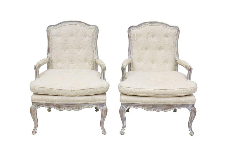 French Provincial Armchairs by John a Pair For Sale at 1stDibs