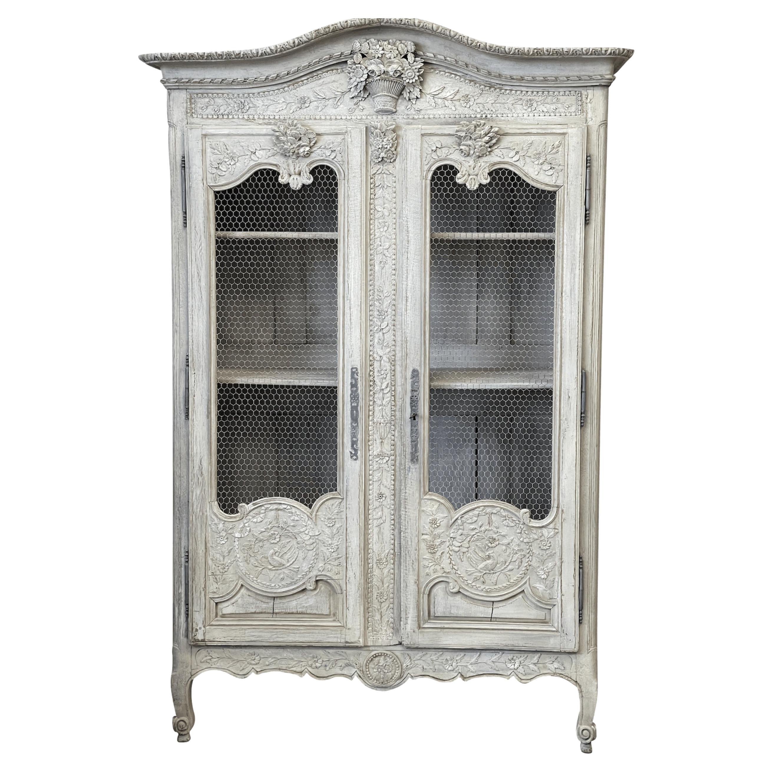 French Provincial Armoire, 19th Century