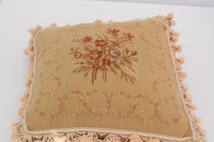 French Provincial Aubusson Style Throw Pillow