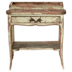 French Provincial Beechwood and Marble Rafraichissoir / Jardiniere