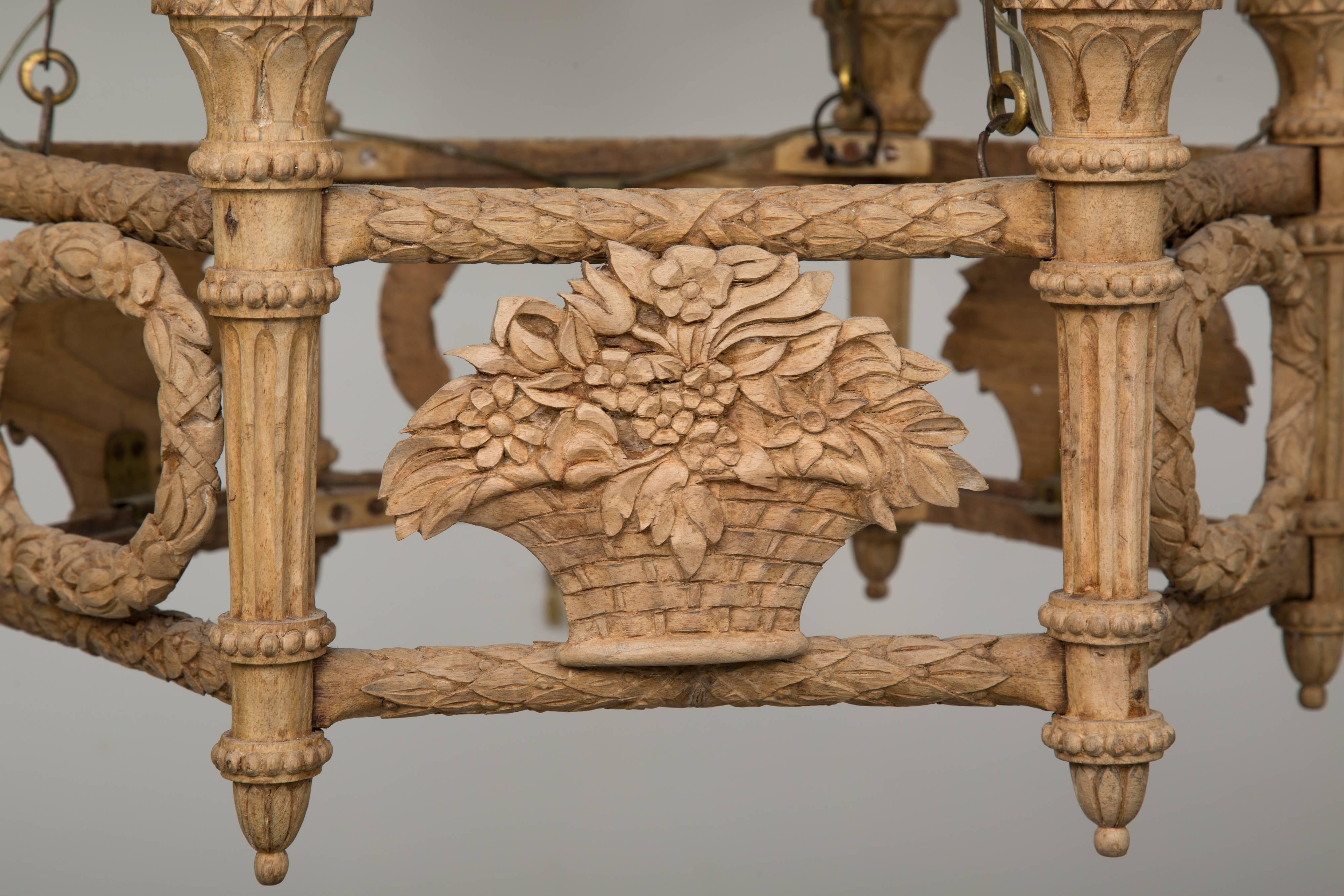 French Provincial Beechwood Style Chandelier 2