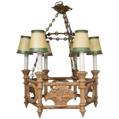 French Provincial Beechwood Style Chandelier