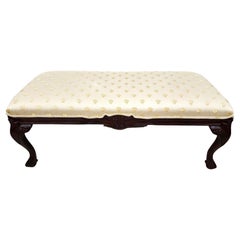 French Provincial Bench Louis XV with Bee Fabric by Andre Originals
