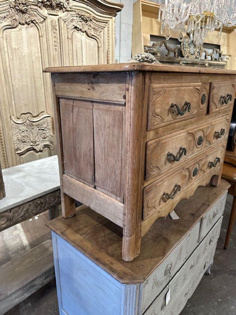 Wood French Provincial Bleached Oak Commode For Sale