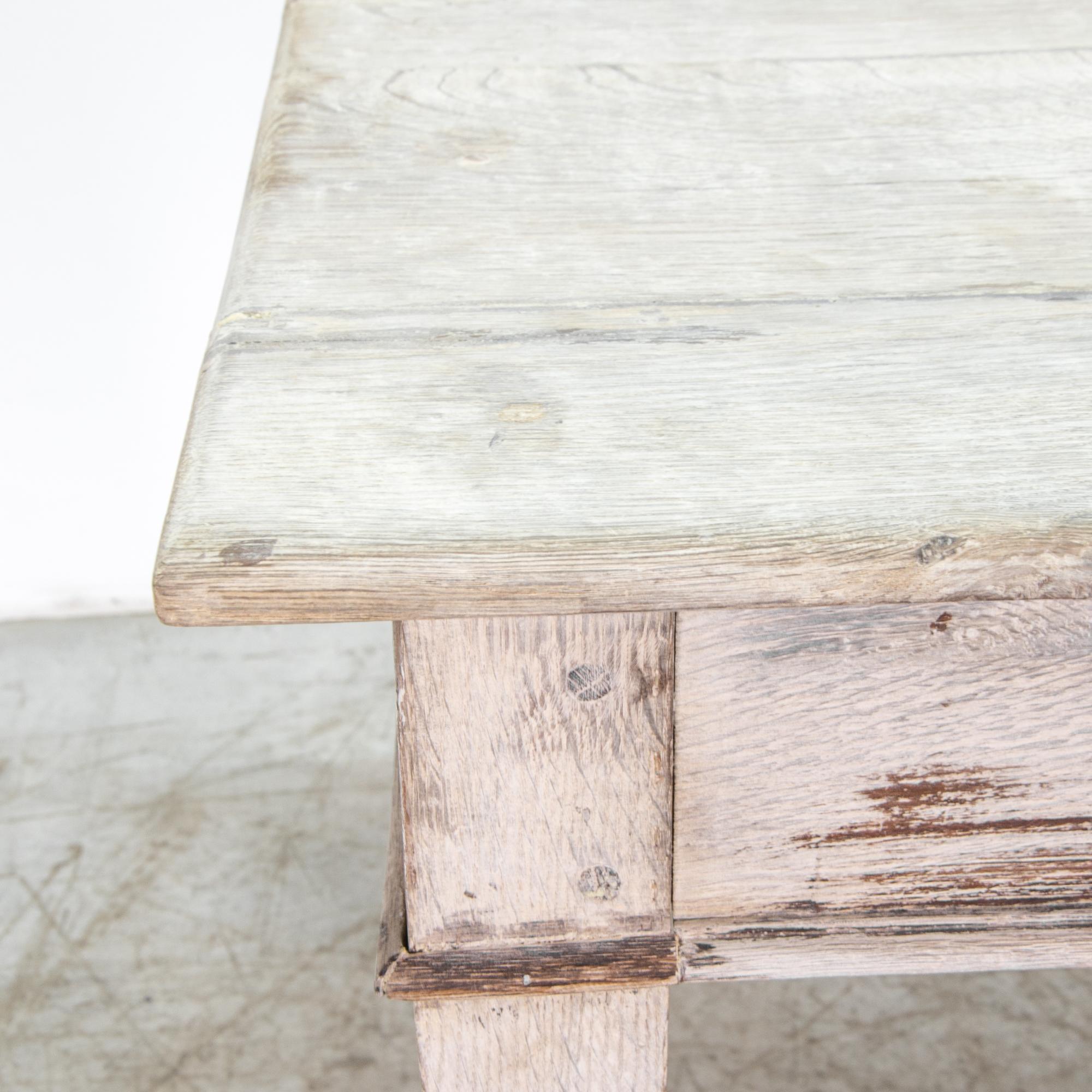 French Provincial Bleached Oak Table 1
