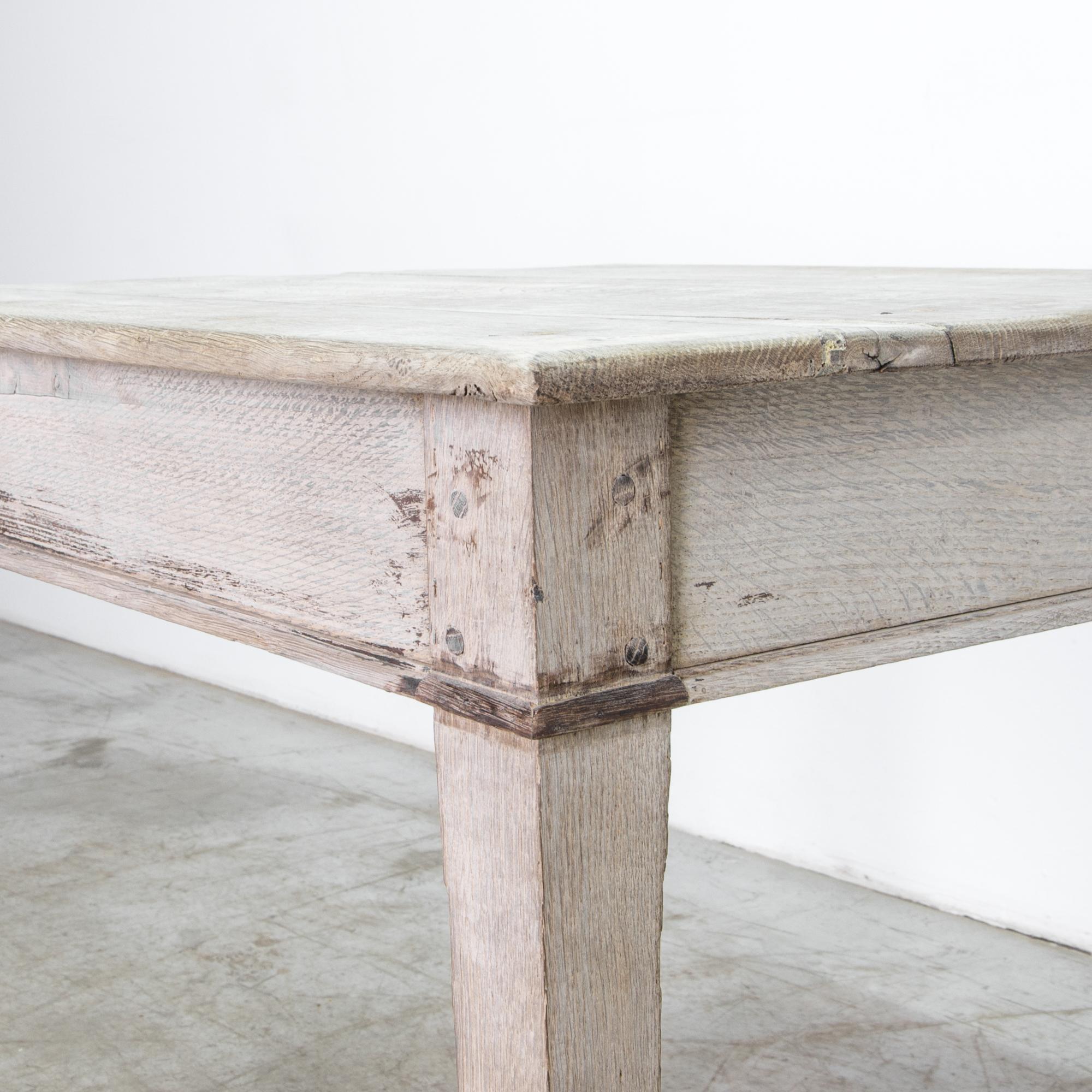 French Provincial Bleached Oak Table 3