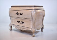 French Provincial Bombe Nightstand by White Furniture