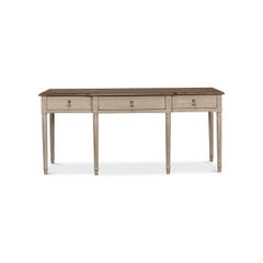 French Provincial Breakfront Console Table