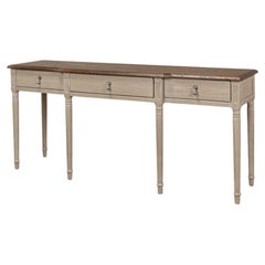 French Provincial Breakfront Console Table