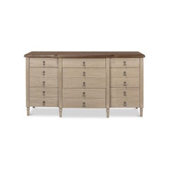 French Provincial Breakfront Credenza