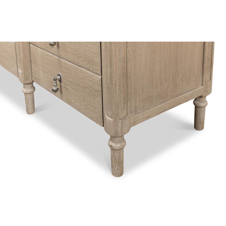 French Provincial Breakfront Credenza For Sale 3