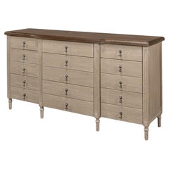 French Provincial Breakfront Credenza