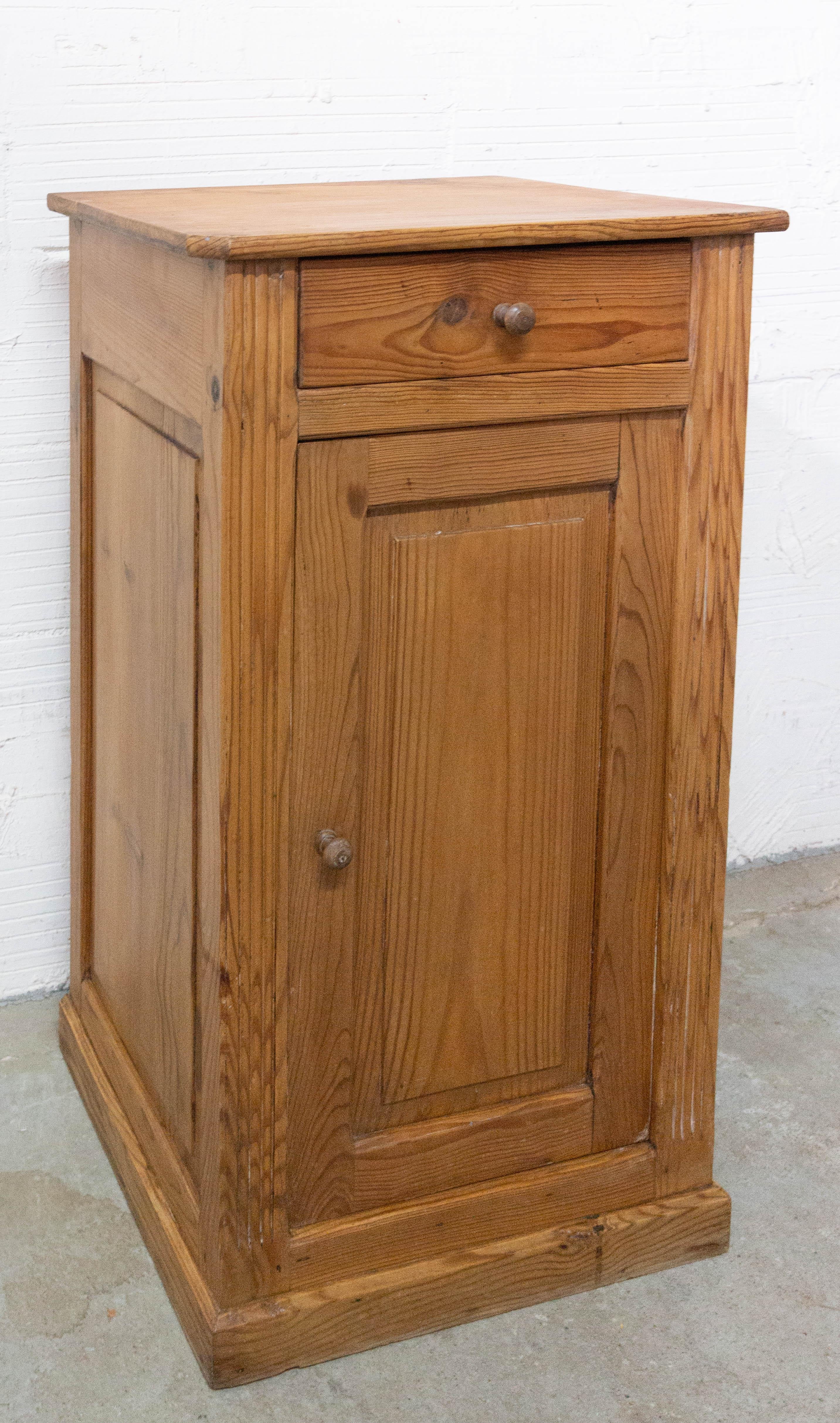 Pine French Provincial Buffet Cabinet, 19th Century