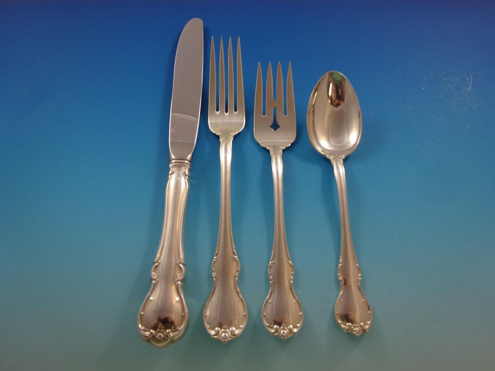 French Provincial by Towle Sterling Silber Besteck 12 Service 48 Pieces (Sterlingsilber) im Angebot