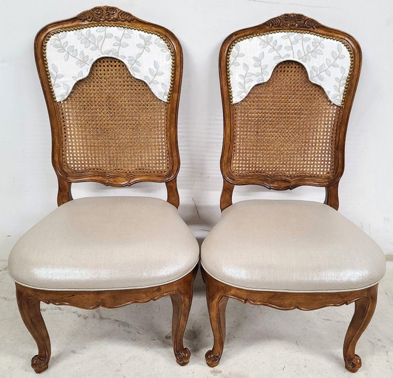 French Provincial Cane Dining Chairs by Century Furniture, Set of 6 For Sale 2