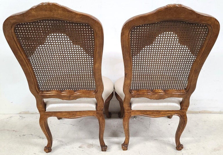 French Provincial Cane Dining Chairs by Century Furniture, Set of 6 For Sale 4