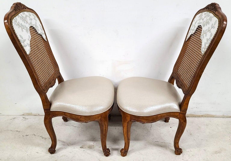 French Provincial Cane Dining Chairs by Century Furniture, Set of 6 For Sale 5