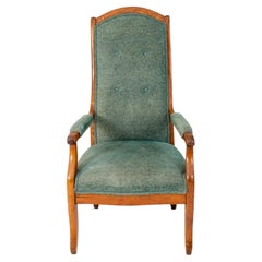French Provincial Charles X Fruitwood Armchair
