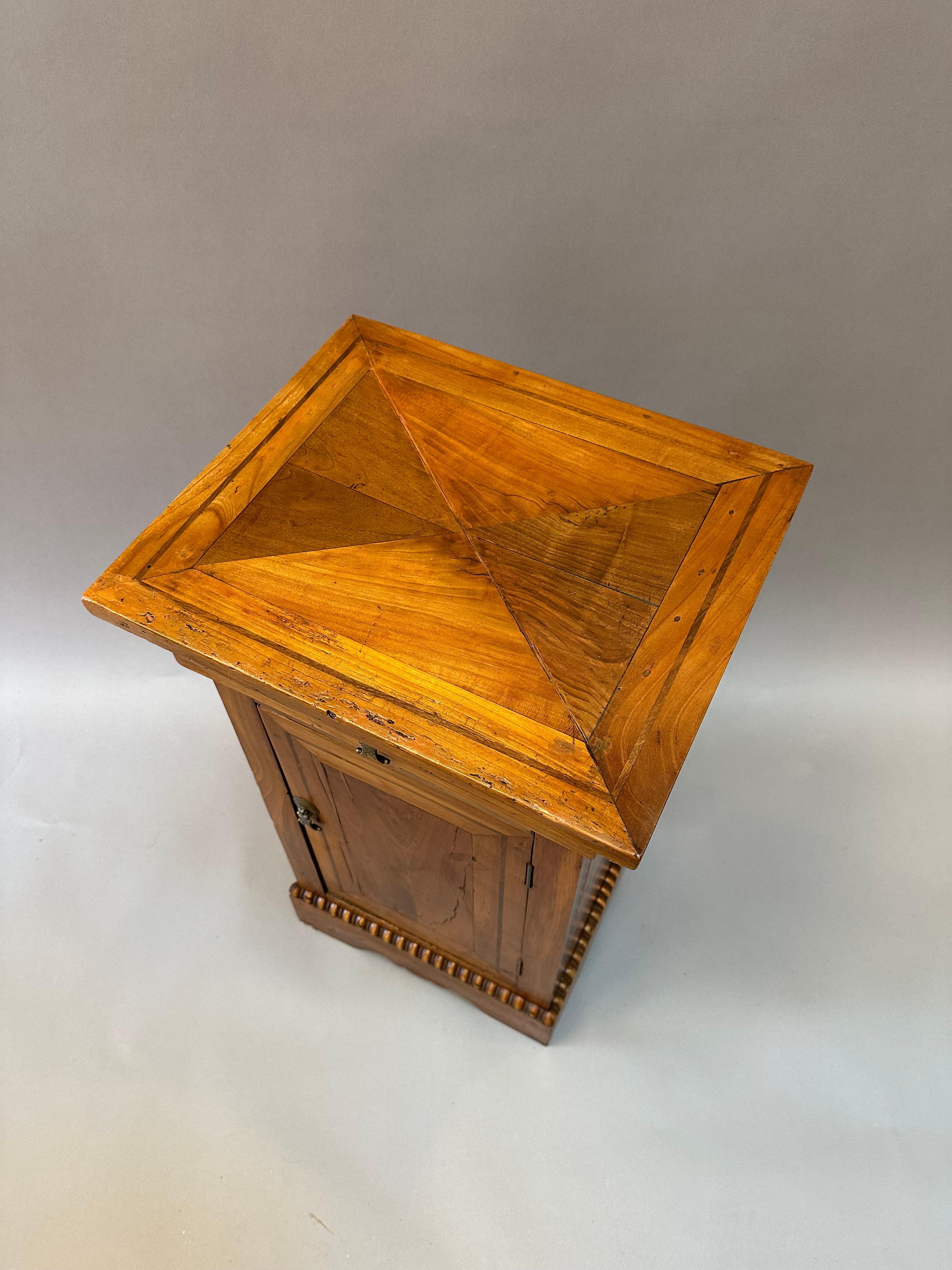 French Provincial “Charles X” Pearwood Night Stand In Good Condition For Sale In Middleburg, VA