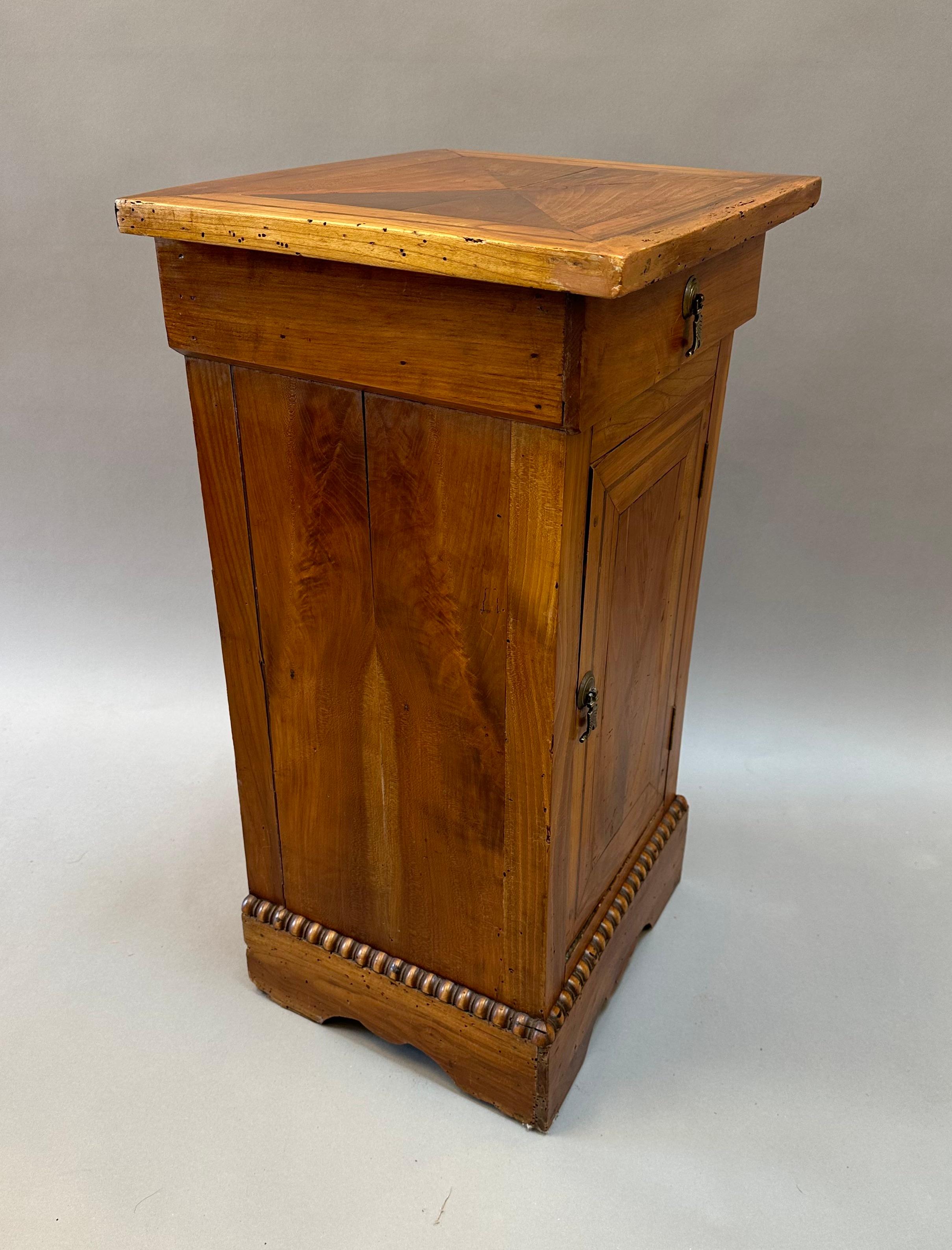 French Provincial “Charles X” Pearwood Night Stand For Sale 4