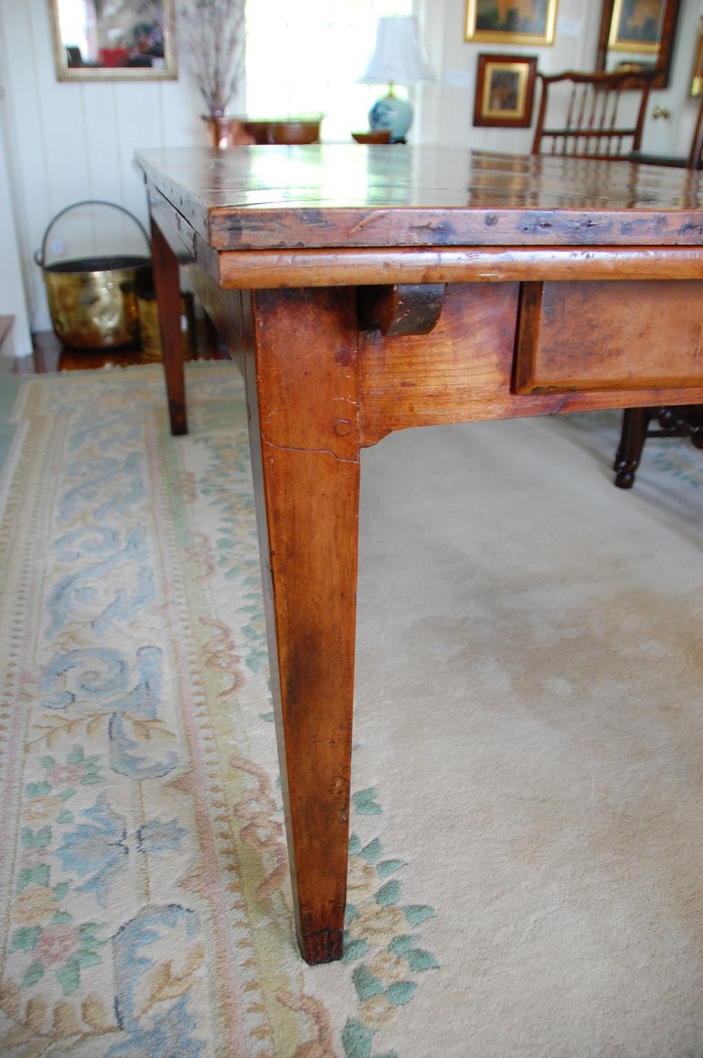French Provincial Cherry Farmhouse Extending Table 2