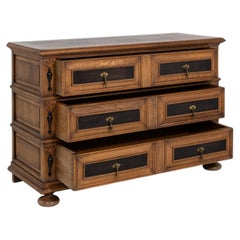 French Provincial Chest of Drawers, Dark Walnut, 19th Century, France