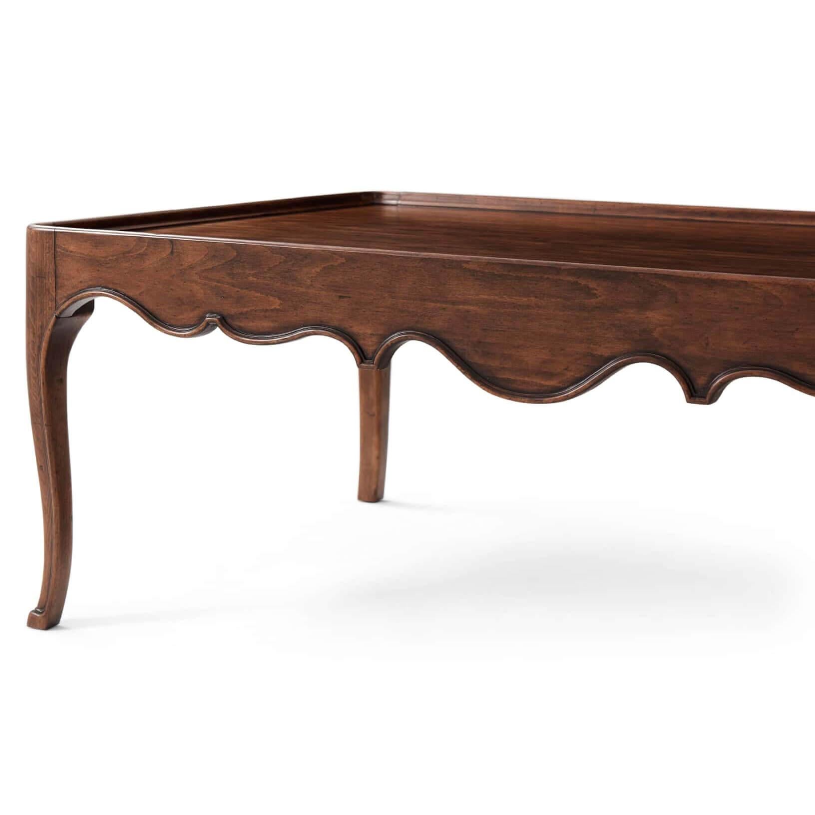 Wood French Provincial Cocktail Table