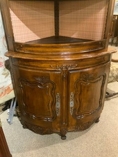 French provincial corner cabinet, Louis XV-Style